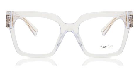 miu miu clear frame glasses